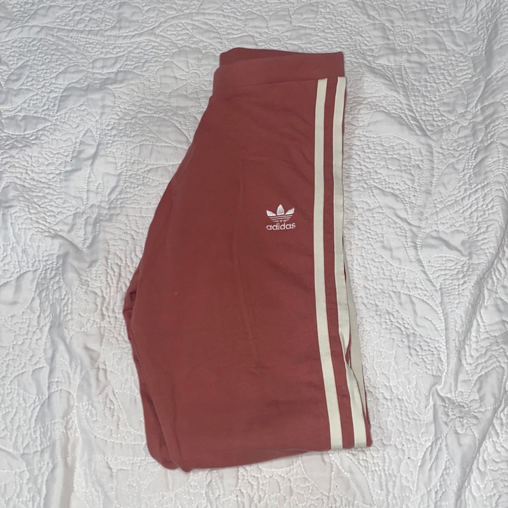 Pink addidas leggings XS